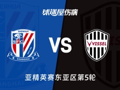 【亚精英赛】上海申花vs神户胜利船伤病名单最新(2025年11月26日)