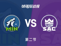 NBA常规赛：森林狼次节领先国王8分，爱德华兹得到17分，穆雷得到15分