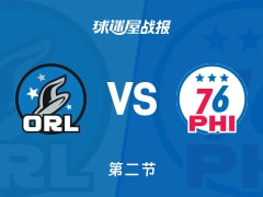 NBA常规赛：魔术第二节领先76人26分，布莱克得到27分，马克西得到15分
