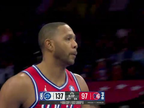 魔术vs76人英文原声全场回放