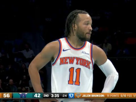 NBA杯小组赛东部C组：尼克斯vs黄蜂第2节中文解说回放