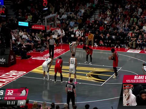 NBA杯小组赛西部C组：马刺vs开拓者第2节中文解说回放