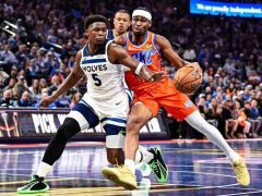 NBA杯战报：雷霆险胜森林狼夺十连胜 亚历山大40+6+6华子31+8