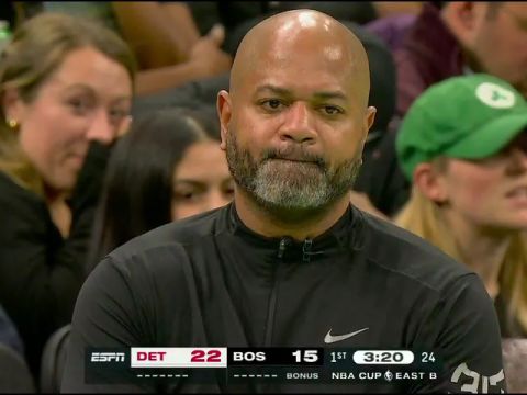 NBA杯小组赛东部B组：活塞vs凯尔特人第1节英文原声回放