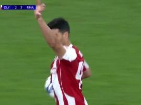 [进球视频] 皇马禁区内防守漏人！塔雷米无人盯防起跳头球破门得手！