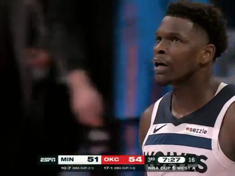 森林狼vs雷霆第3节英文原声回放