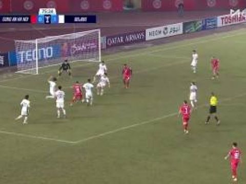 [进球视频]方昊解围踢中对手反弹入网，国安1-1被河内公安扳平