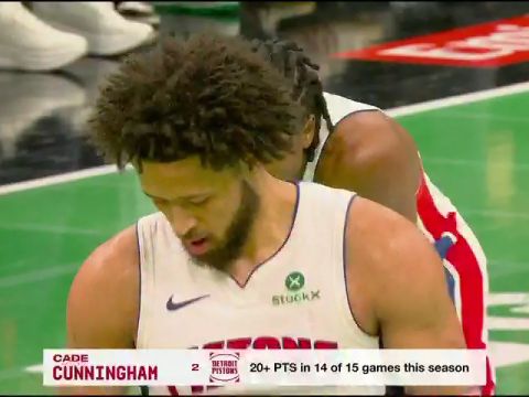 NBA杯小组赛东部B组：活塞vs凯尔特人第3节中文解说回放