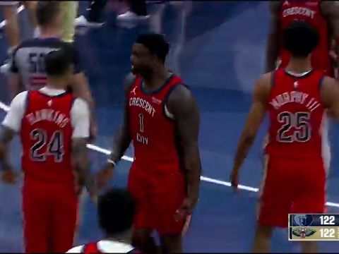 NBA杯小组赛西部B组：灰熊vs鹈鹕第4节英文原声回放