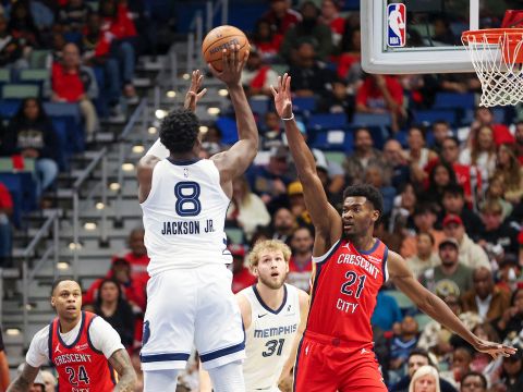 小贾伦-杰克逊vs鹈鹕集锦 全场拿下27分5篮板加时赛关键抢断锁定胜利