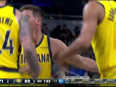 奇才vs步行者英文原声全场回放