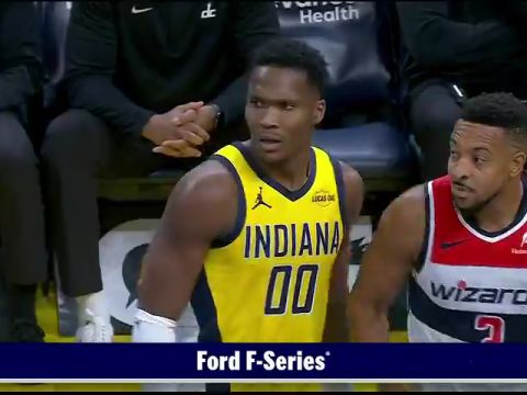 奇才vs步行者第2节英文原声回放