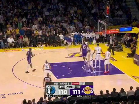 独行侠vs湖人第4节英文原声回放