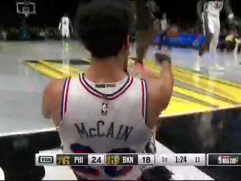 76人vs篮网第1节中文解说回放