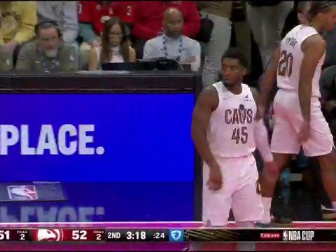 骑士vs老鹰第2节英文原声回放