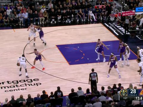 掘金vs太阳第1节英文原声回放