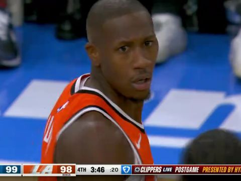 NBA常规赛：独行侠vs快船第4节中文解说回放