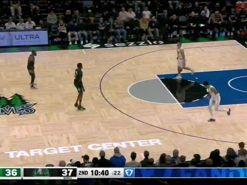 NBA常规赛：凯尔特人vs森林狼第2节中文解说回放