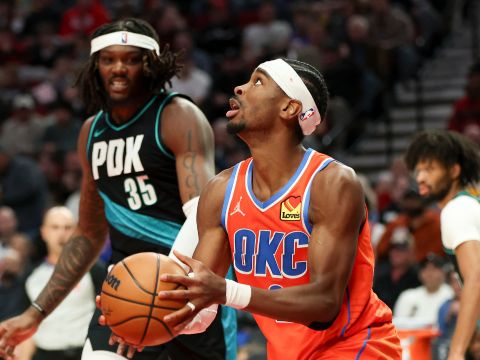 雷霆vs开拓者精华回放 SGA连续命中关键中投助队豪取12连胜