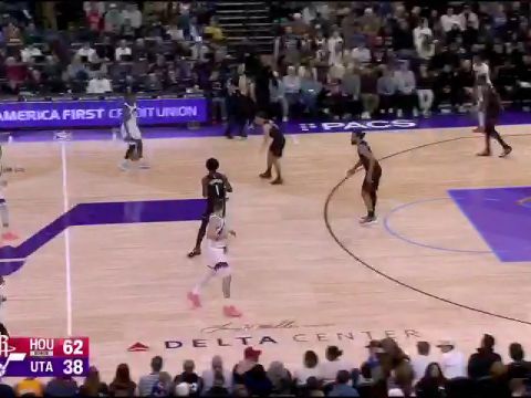 火箭vs爵士英文原声全场回放