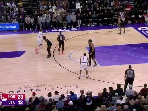 火箭vs爵士第1节英文原声回放