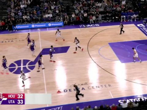 NBA常规赛：火箭vs爵士中文解说全场回放