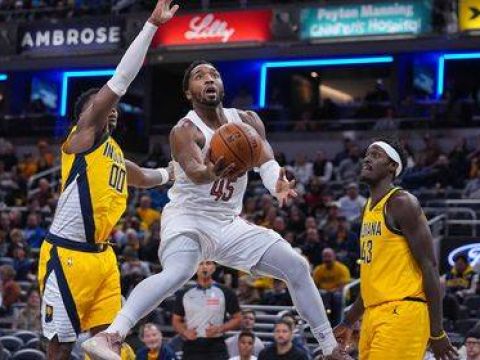 [腾讯全场集锦]🏀骑士轻取步行者 米切尔43+9+6 泰森27+11 西亚卡姆26+7