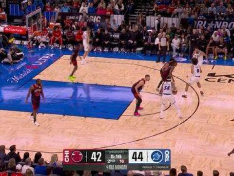 [腾讯全场集锦]🏀魔术斩公牛取3连胜 贝恩37+6 小瓦格纳25+6 吉迪22+9+6+8失误