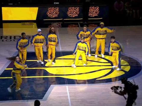 NBA常规赛：骑士vs步行者第3节英文原声回放