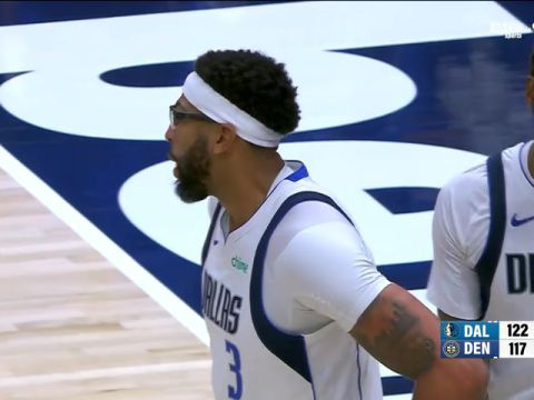 独行侠vs掘金第4节英文原声回放