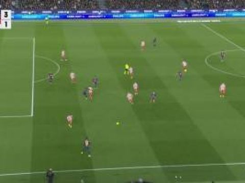 [西甲全场集锦]西甲-拉菲尼亚建功奥尔默破门+造点 巴萨3-1逆转马竞