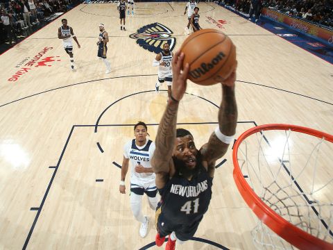 萨迪克·贝vs森林狼集锦 12投7中拿到22分遗憾落败