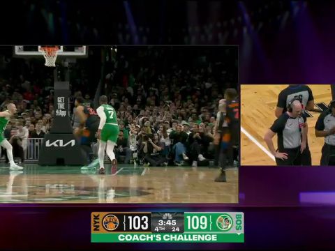 尼克斯vs凯尔特人第4节英文原声回放