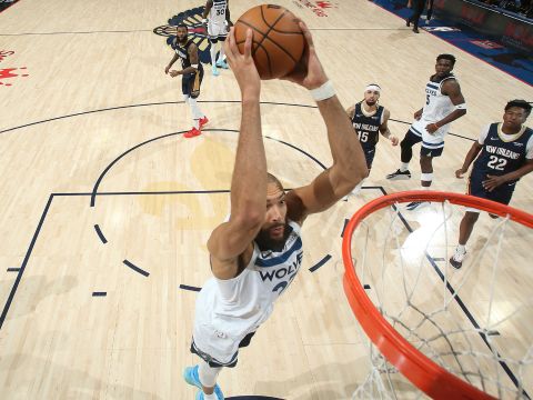 戈贝尔vs鹈鹕集锦 全场26分13篮板加时赛独揽8分赢球功臣