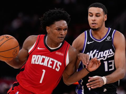 阿门vs国王集锦 全场20分12篮板7助攻2盖帽攻防两端全面压制