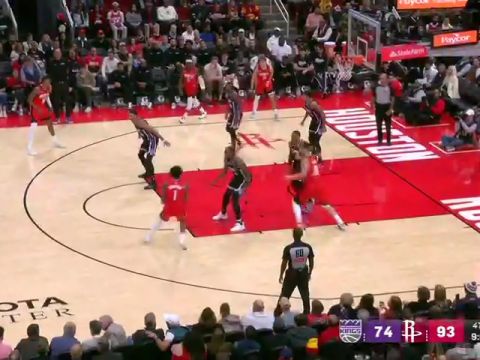 国王vs火箭第4节英文原声回放