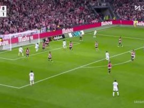 [进球视频]艺术品！皇马连续14脚传球击溃毕巴防线，姆巴佩助攻卡马文加破门