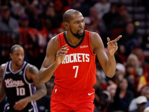 杜兰特vs国王集锦 全场24+3+8攻传一体盘活全队