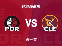 开拓者vs骑士：第一节完，开拓者36-33骑士，米切尔得到14分