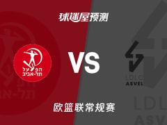 欧篮联比赛前瞻：特拉维夫夏普尔vs里昂维勒班预测分析(2025年12月05日)