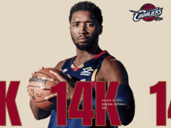 库里巴特勒缺席勇士险胜骑士 米切尔29+7三分迎14000分里程碑