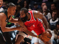 快船遭森林狼18分逆转：哈登34+5+6丢扳平三分 总分升历史第十