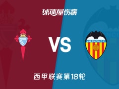 【西甲联赛第18轮】塞尔塔vs瓦伦西亚伤病名单最新(2026年01月03日)