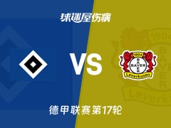 【德甲联赛第17轮】汉堡vs勒沃库森伤病名单最新(2026年01月14日)