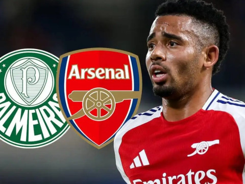 邮报：阿森纳前锋热苏斯目前正在被来自巴甲的帕尔梅拉斯球队所关注，计划引进球员