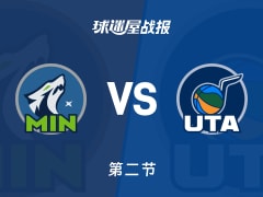 NBA常规赛：爵士半场领先森林狼1分，乔治得到25分，爱德华兹得到17分