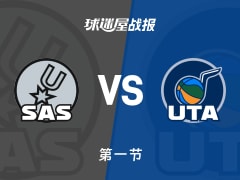 NBA常规赛：马刺31-31爵士打平手，福克斯得到12分，贝利得到12分