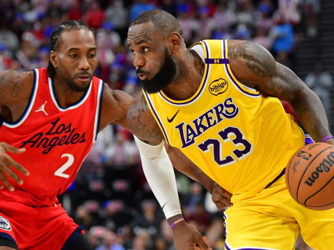 NBA常规赛湖人vs快船 双方首发阵容出炉！伦纳德复出迎战詹姆斯