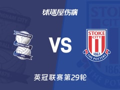 【英冠联赛第29轮】伯明翰vs斯托克城伤病名单最新(2026年01月24日)