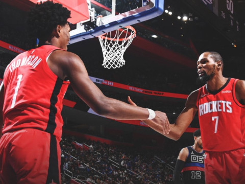 NBA常规赛录像回放完整版-火箭vs活塞全场回放（1.24）杜兰特高效砍下32分